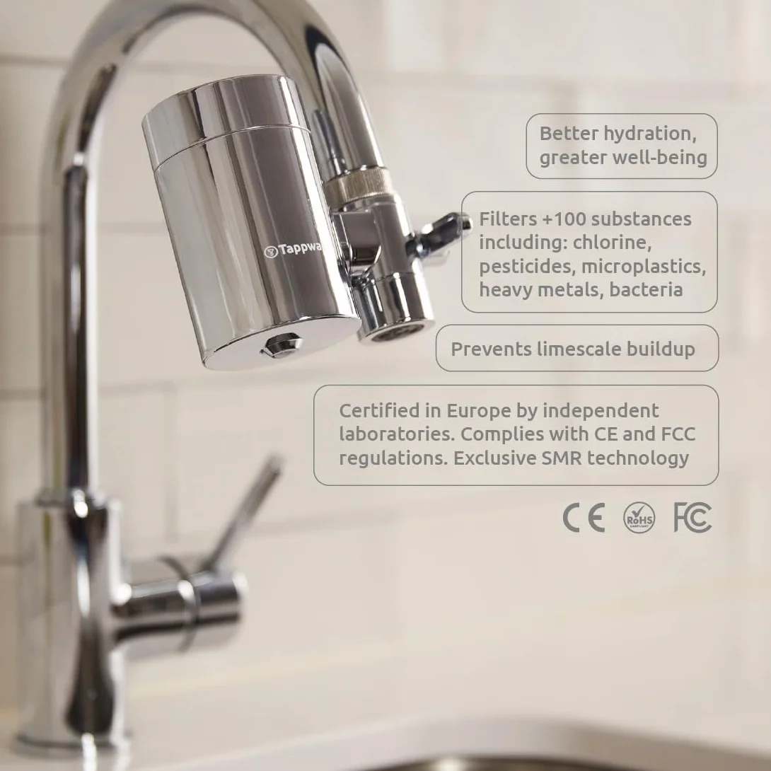 Tappwater EcoPro SMR - Set di 4 cartucce di ricambio per il filtro dell'acqua del rubinetto con 6 stadi e Swedish Mineral Rock EcoPro SMR