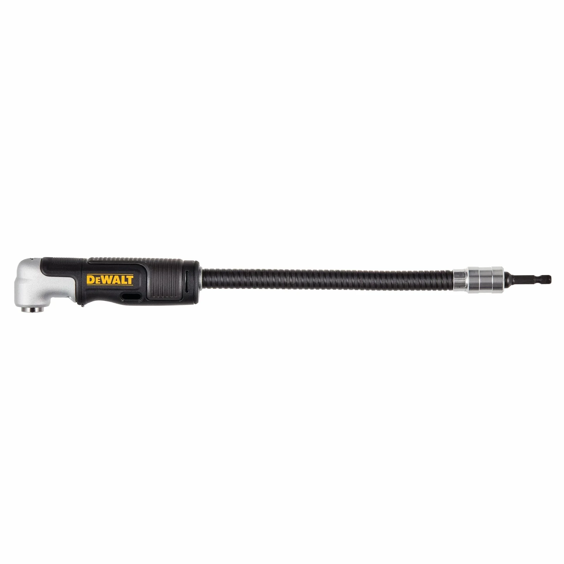DEWALT Adattatore per trapano ad angolo retto, FlexTorq, sistema 4 in 1, compatto, albero flessibile dritto, 30,5 cm (DWAMRASETFT)