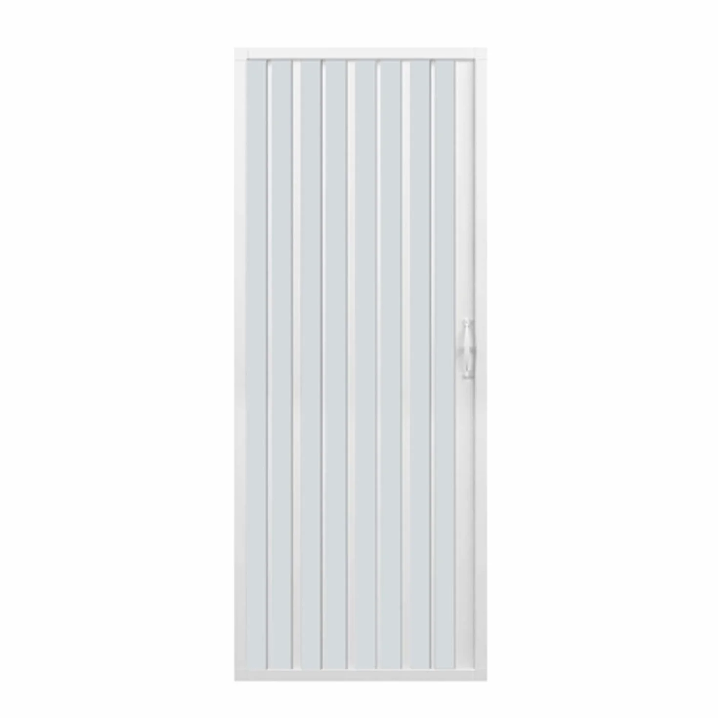 Porta Doccia 80 CM in PVC MOD. Vergine con Apertura Laterale Bianco Pastello