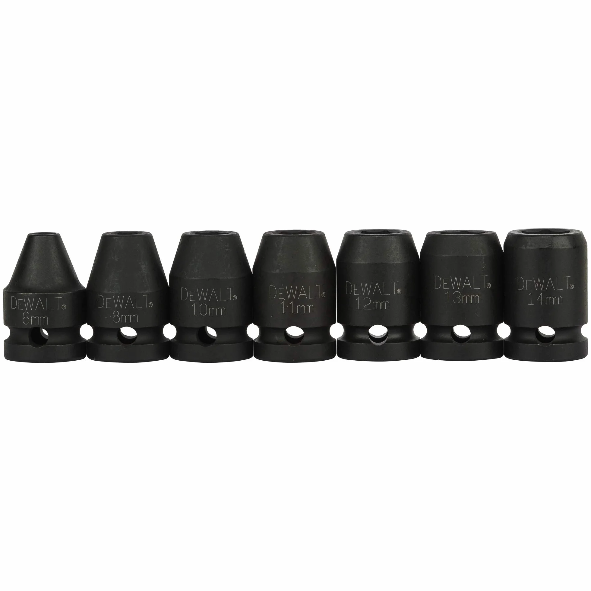 DEWALT SET DI BUSSOLE PER AVVITATORI A IMPULSI - attacco a 1/2" - Set 17 pezzi, DT7506-QZ