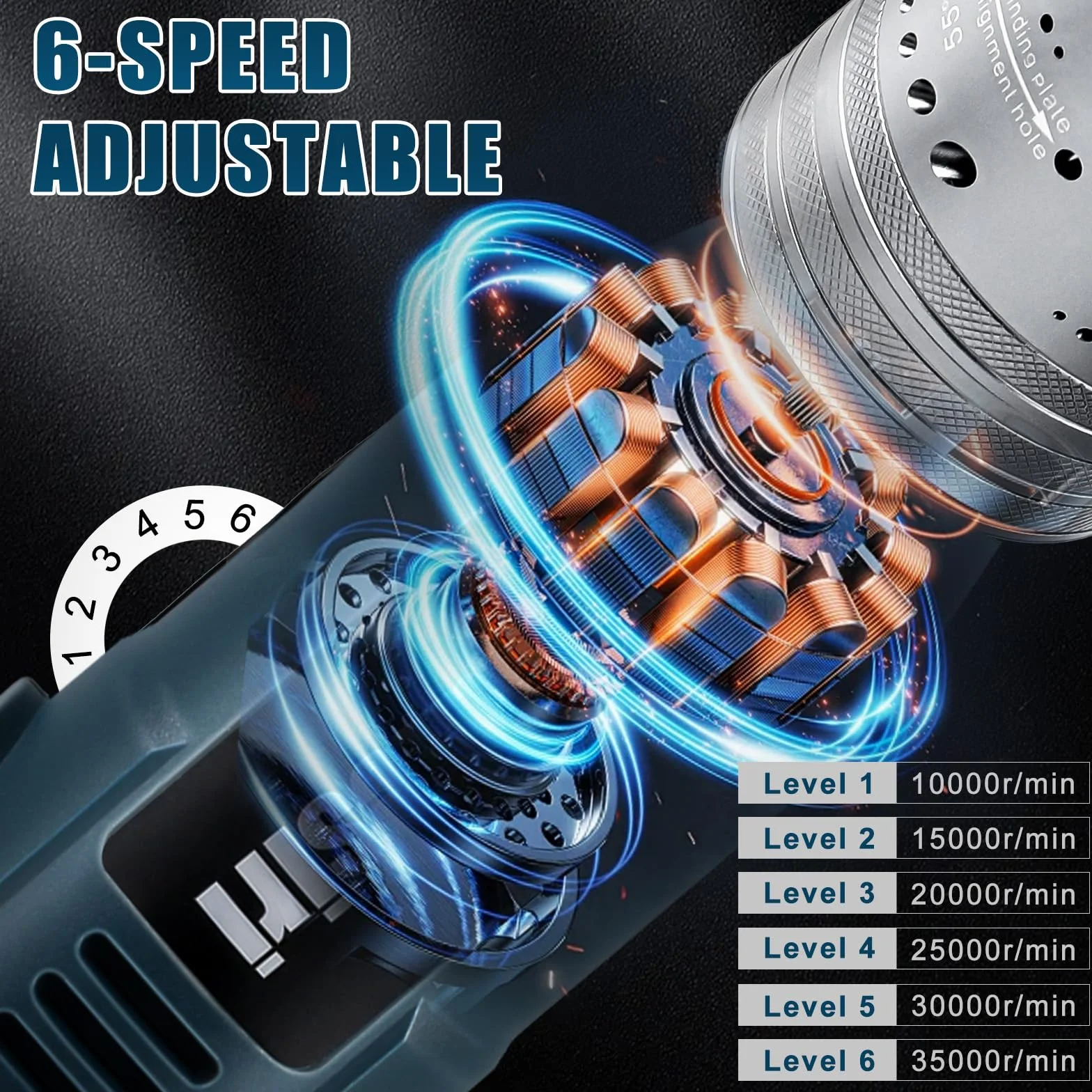 Set di affilatrici per elettrodi in tungsteno per saldatura TIG, 180 W, con 10 dischi abrasivi, 6 misure, 8 testine angolari, pinza in tungsteno e 3 spine CNC, spina UE