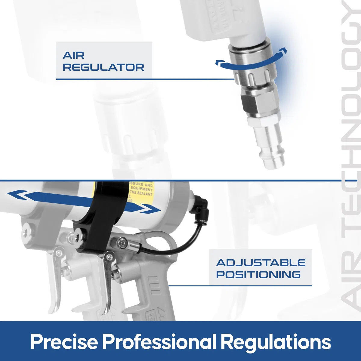 Pistola Silicone Bilanciata Aria Compressa
