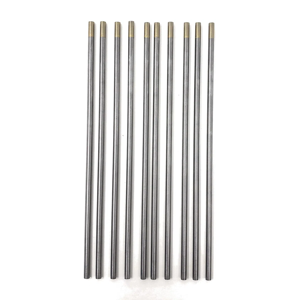 ELCAN Tungsteni saldatura TIG Lantano 1,5% Oro Dorato WL15 professionale, elettrodi per torcia TIG da 1,0 1,6 2,0 2,4 3,2 4,0 mm, 10 unità - Dimensioni: (101,6x175mm)