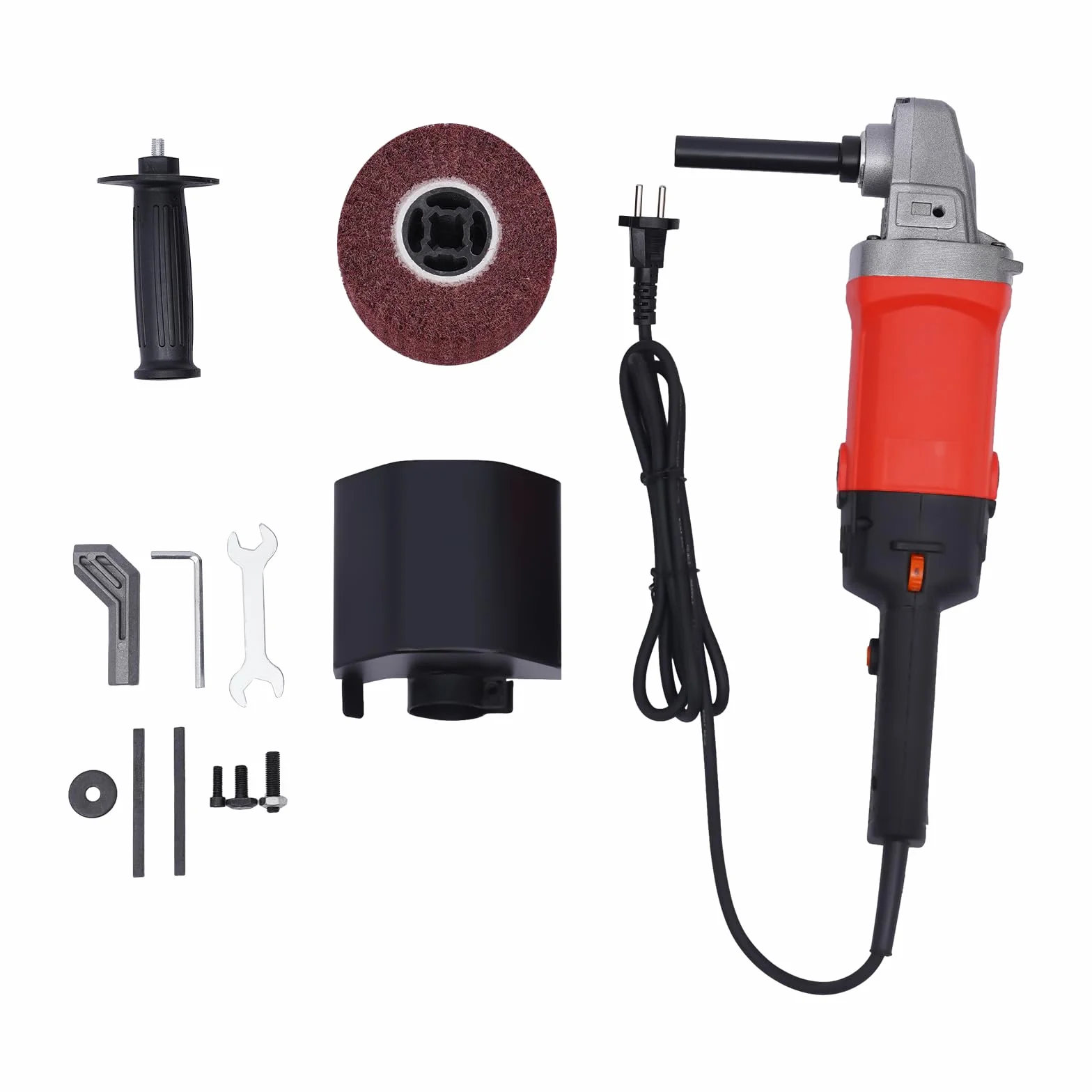 1580 W, macchina per rasatura versatile, levigatrice a spazzola, lucidatura, 6 marce, levigatrice a rulli regolabile con protezione da sovraccarico, levigatrice orbitale per ristrutturazione