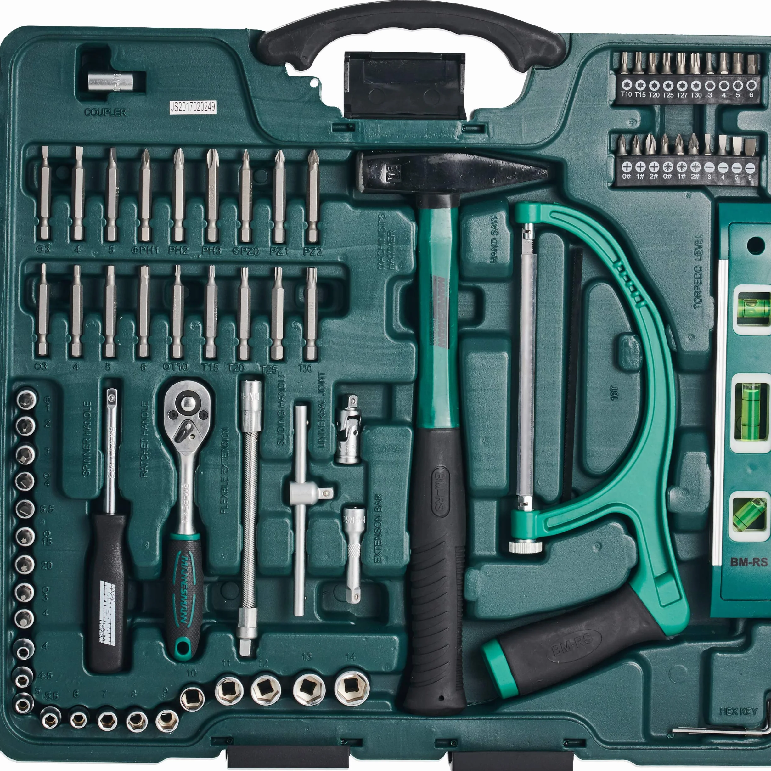 Mannesmann M29085 – Assortimento di attrezzi universali in valigetta richiudibile, 89 pezzi