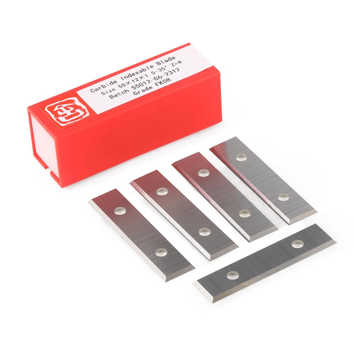 4 taglienti di taglio reversibile, lama intercambiabile, in metallo duro, spessore 1,5 mm, 10 lame di ricambio, 12 x 50 x 1,5 mm, per piastre reversibili, frese a filo (come ricambio)