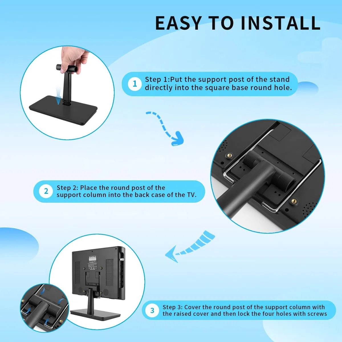 Jexiop - Monitor di sicurezza da 17 pollici, supporto USB a parete, riproduzione video full format, monitor CCTV con ingresso AV/HDMI, uscita VGA/cuffie, altoparlante