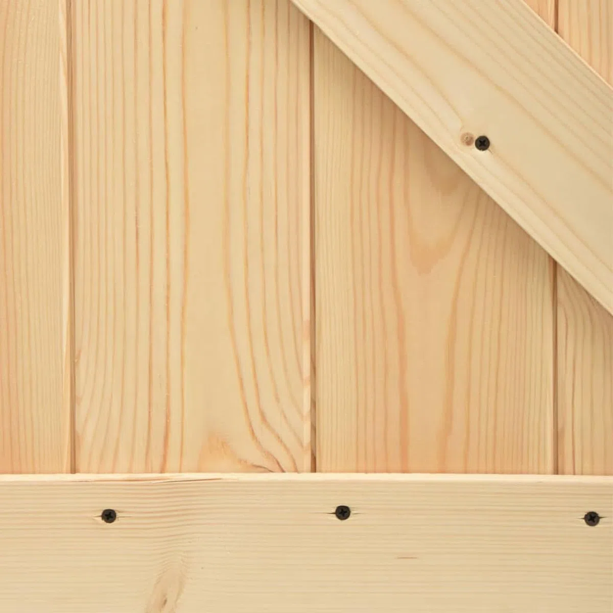 Homgoday Porta Scorrevole in Legno, Ingresso Casa, Bagno, Soggiorno, Porta Stalla, 90 x 210 cm, Legno Massello di Pino