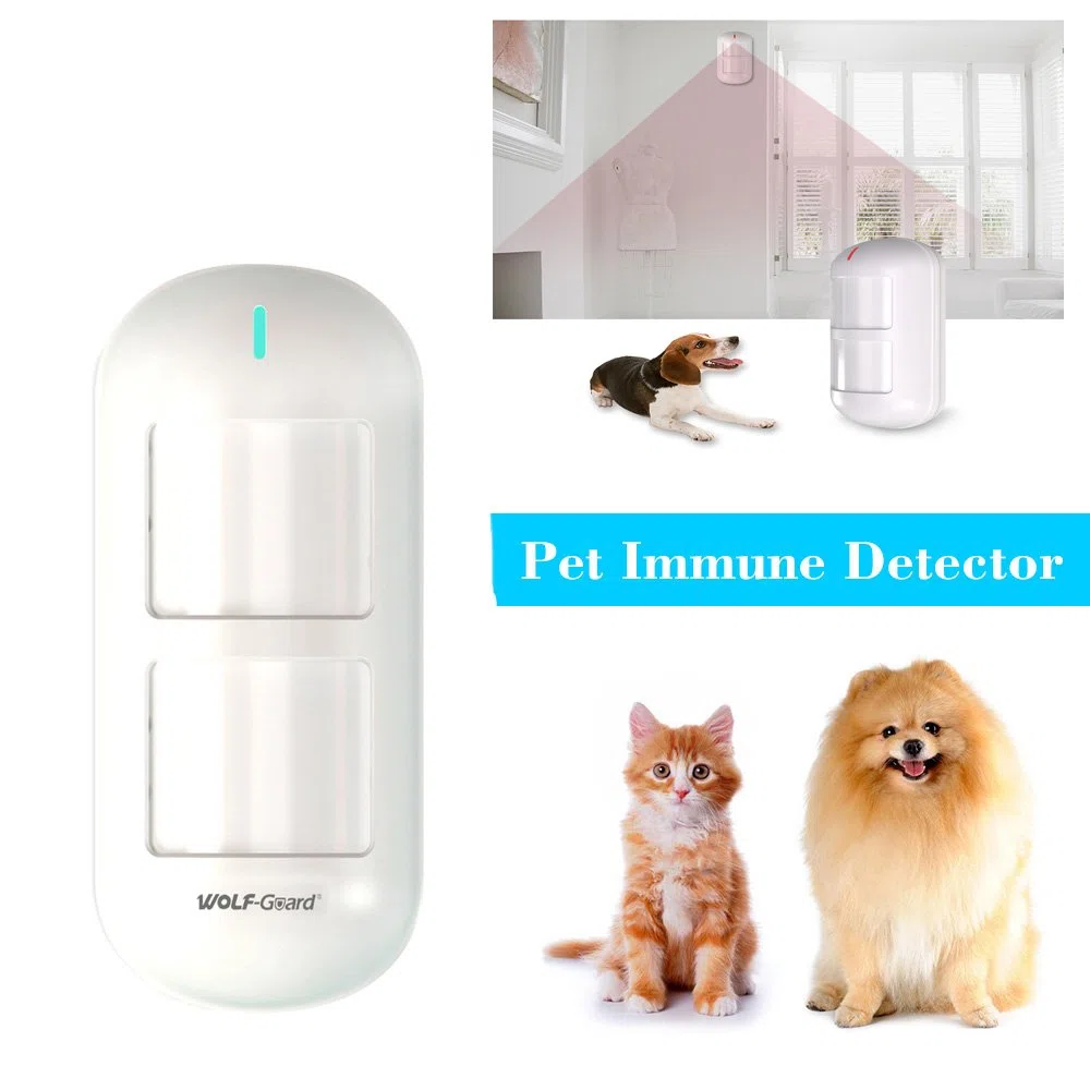 Wolf Guard W4Q-W03 WiFi 4G kit sistema di allarme antifurto casa wireless domestico, APP Tuya Smartlife Alexa Google, italiano (W4Q-W03)