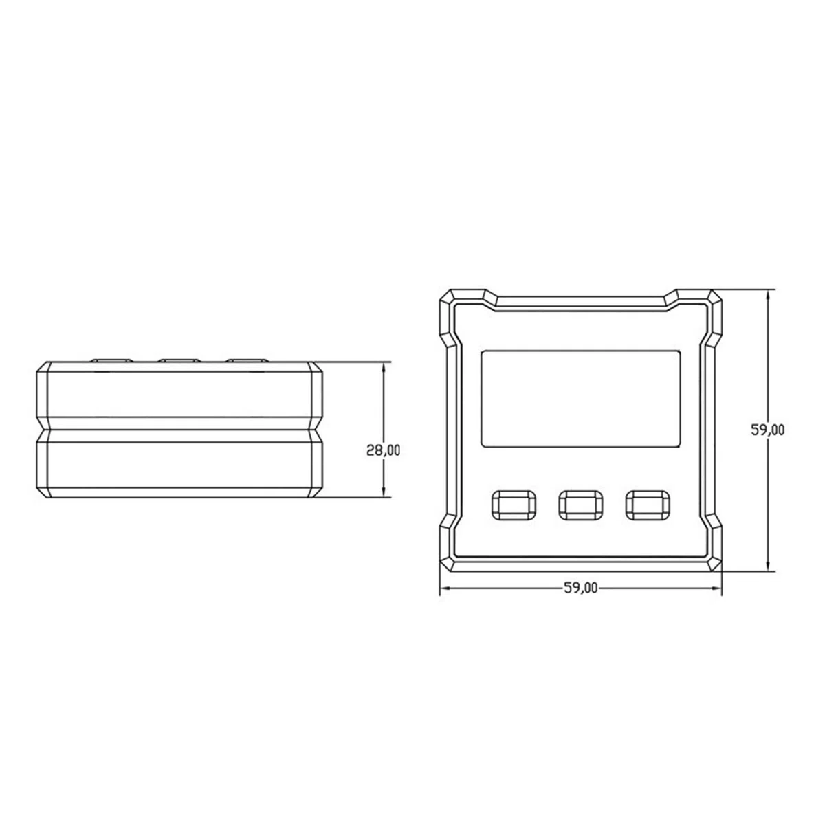 Livello elettronico, misuratore angolare digitale DXL180C Inclinometro digitale con righello livellante magnetico 180° Strumenti di misurazione(DXL180C magnetic)