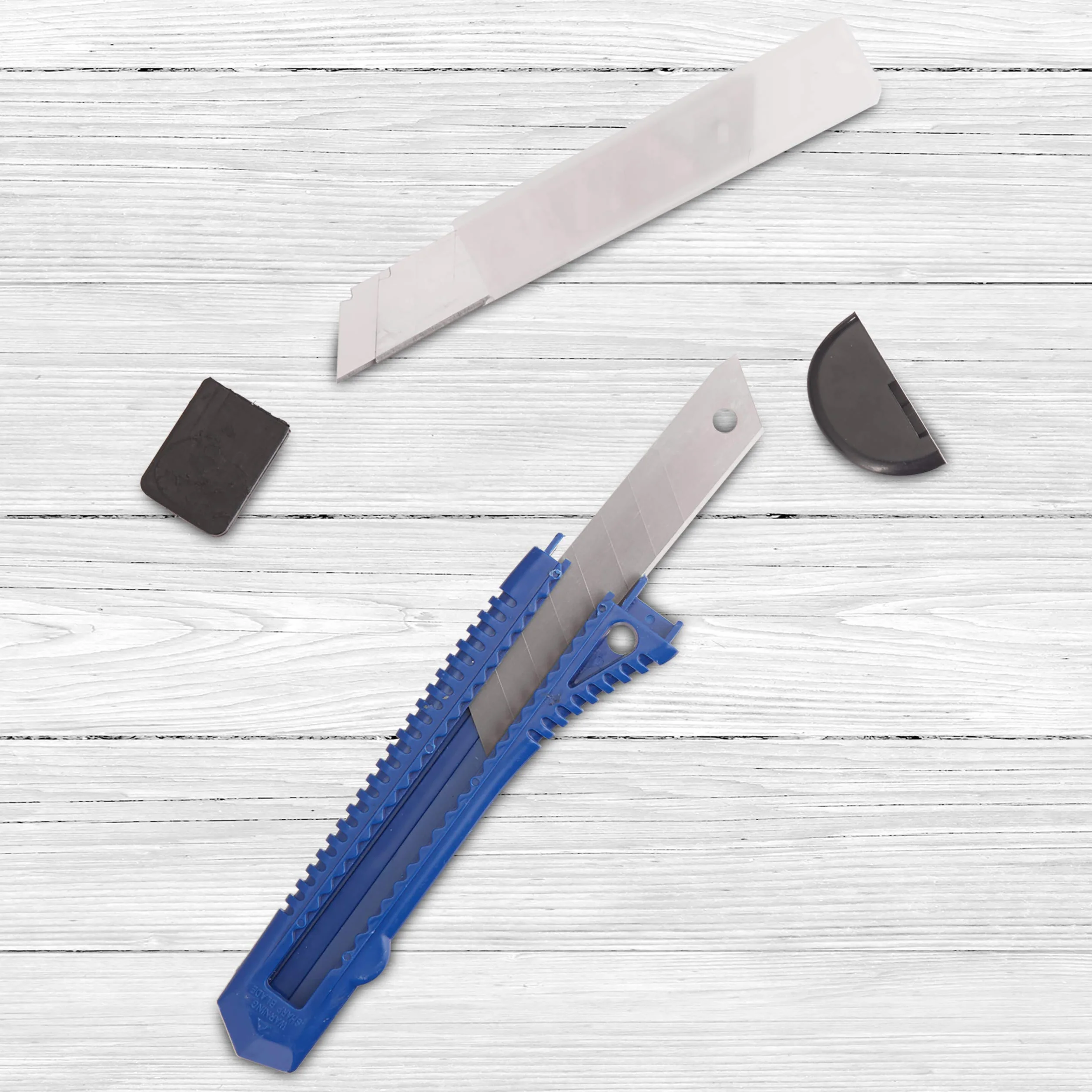 Relaxdays Set da 1200 Lame di Ricambio per Taglierino 7 Punti di Rottura Affilate 18 mm in Acciaio al Carbonio, Argento