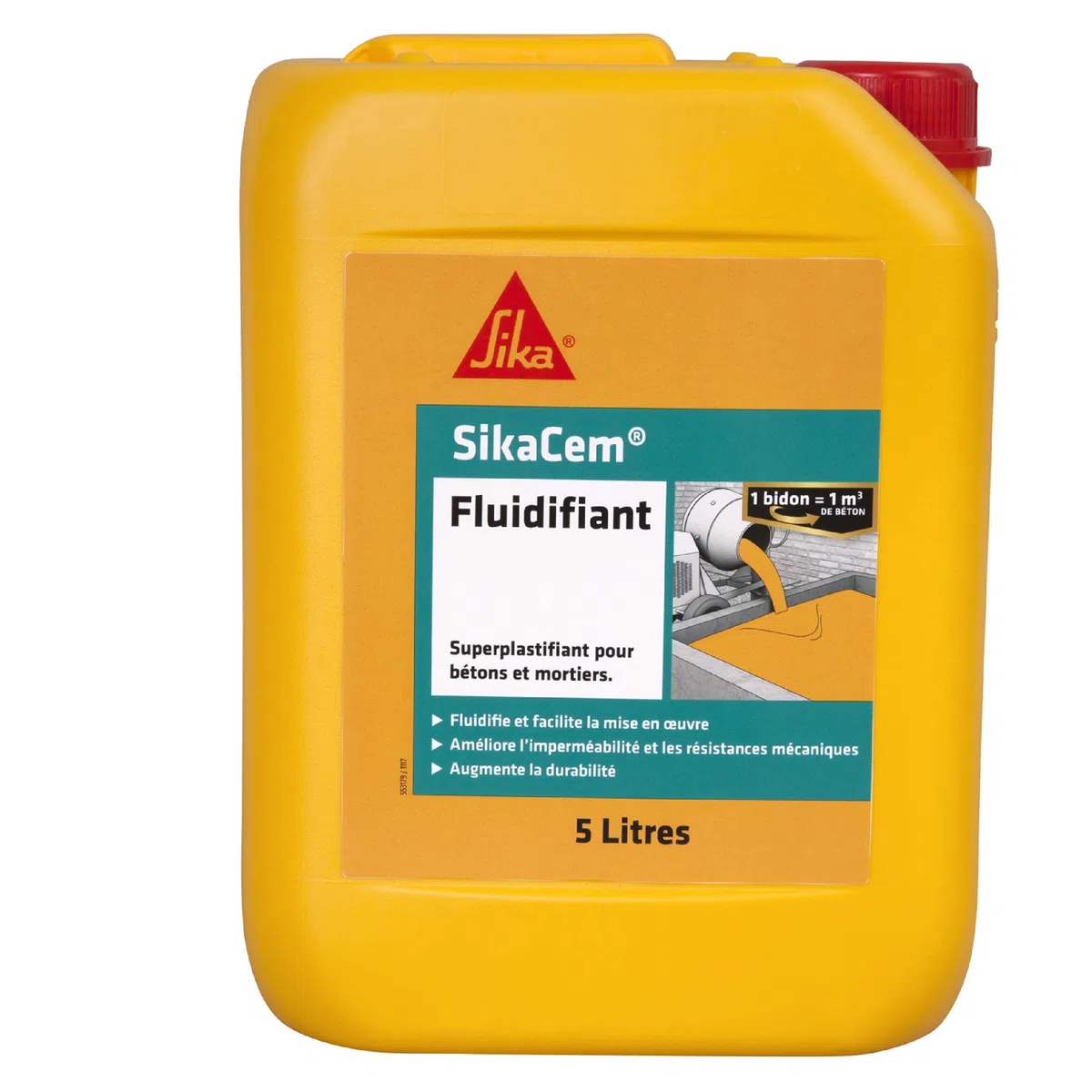 Sika Francia S.A.S 546293 superplastifiant per Mortai e cemento, marrone