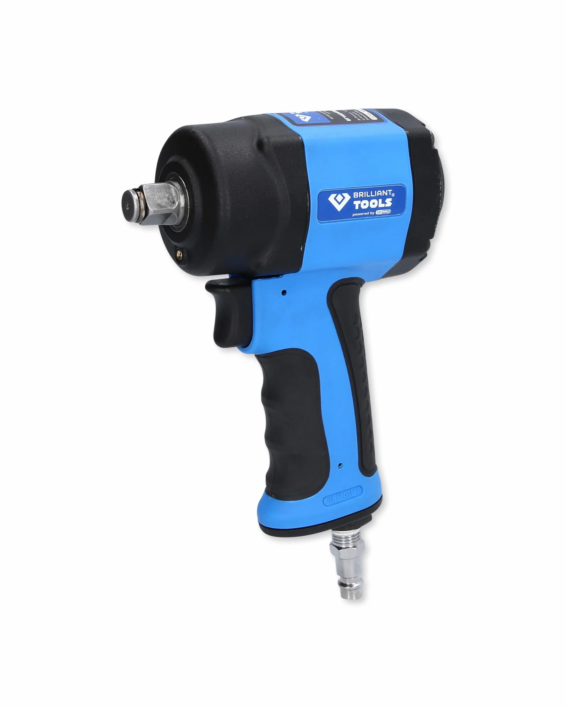 Brilliant Tools BT160400 1/2" Mini avvitatore ad impulsi ad aria compressa, 1.240 Nm