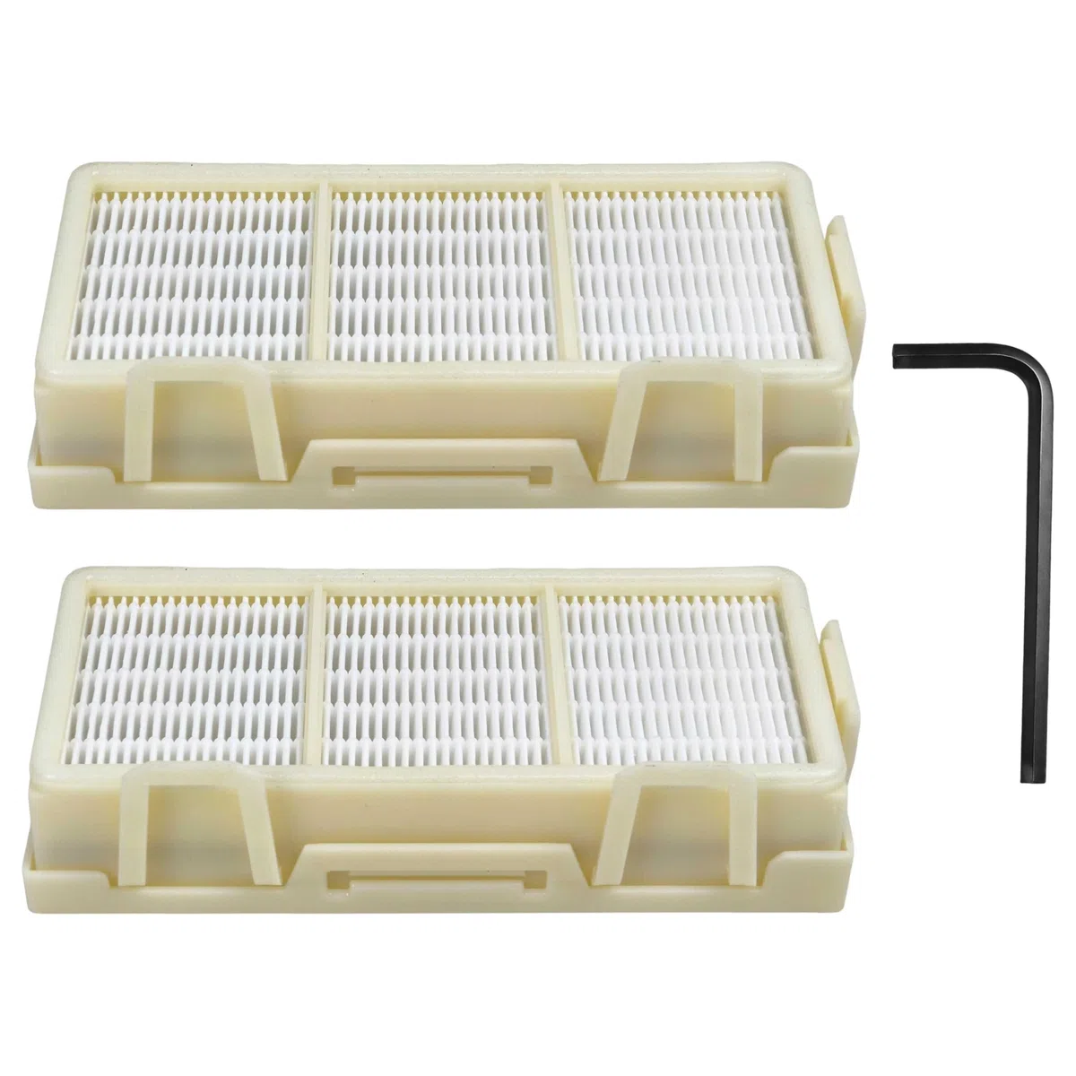 vhbw 4x Filtro HEPA compatibile con Dyson Airblade V HU02, AB12 asciugatore per mani - H13, giallo