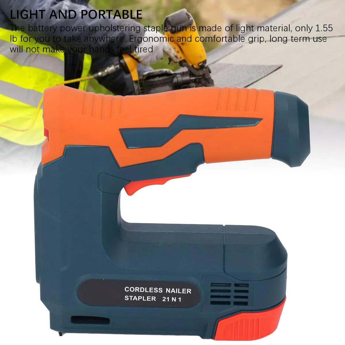 Graffettatrice Elettrica Senza Fili 2 in 1 Sparachiodi a Batteria per Brad e Chiodi Professionale per Carpenteria e Progetti Fai Da Te