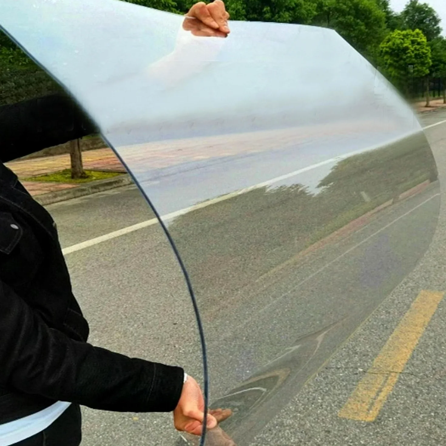 Lastre in policarbonato trasparente - Pannello di copertura in plastica resistente agli urti per luce naturale, pergola, carport, sostituzione della tettoia della serra - Include viti