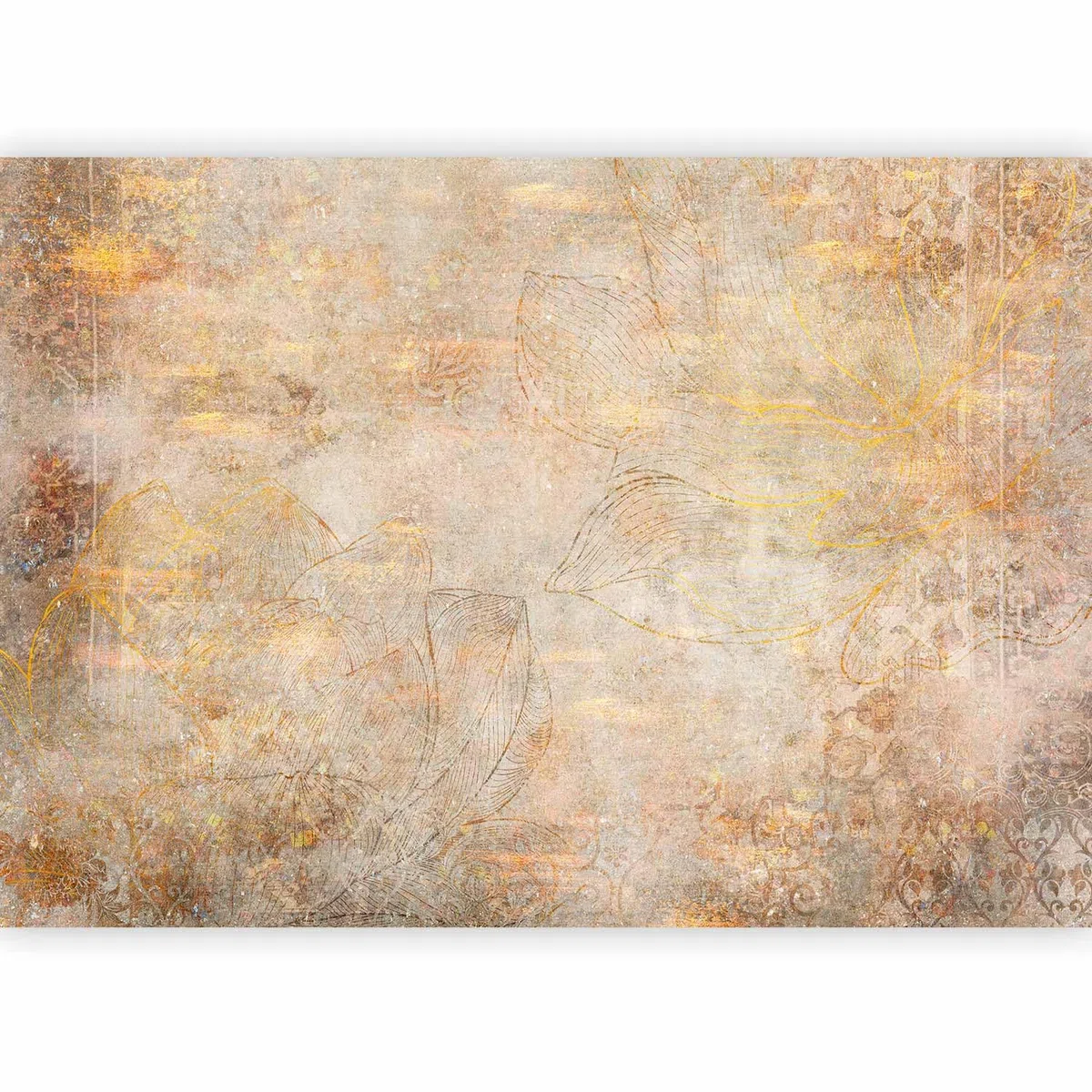 murando - Carta da Parati Adesiva Astratto 343x256 cm Fotomurali Adesivi Murali Rivestimento Parete Moderna per Pareti Adesiva Muro Decorativo Fotomurale Soggiorno Fiori Ornamento