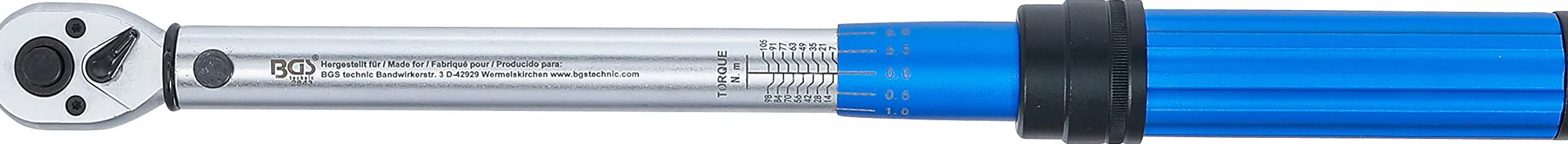 BGS 2843 | Chiave dinamometrica | 10 mm (3/8") | 7 - 105 Nm