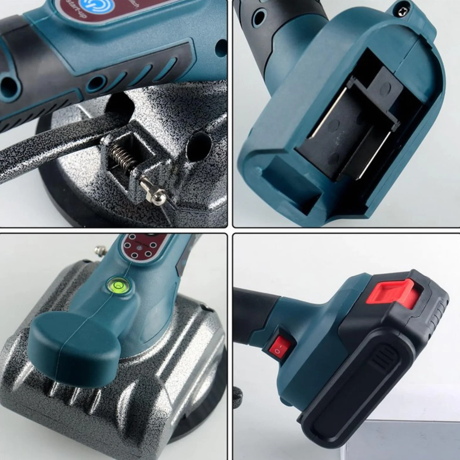 Macchina per la posa di piastrelle Macchina per la posa di piastrelle Vibratore elettrico per piastrelle con 2 batterie e caricabatterie, 130x130 mm ventosa 5 livelli Capacità di carico 100 kg