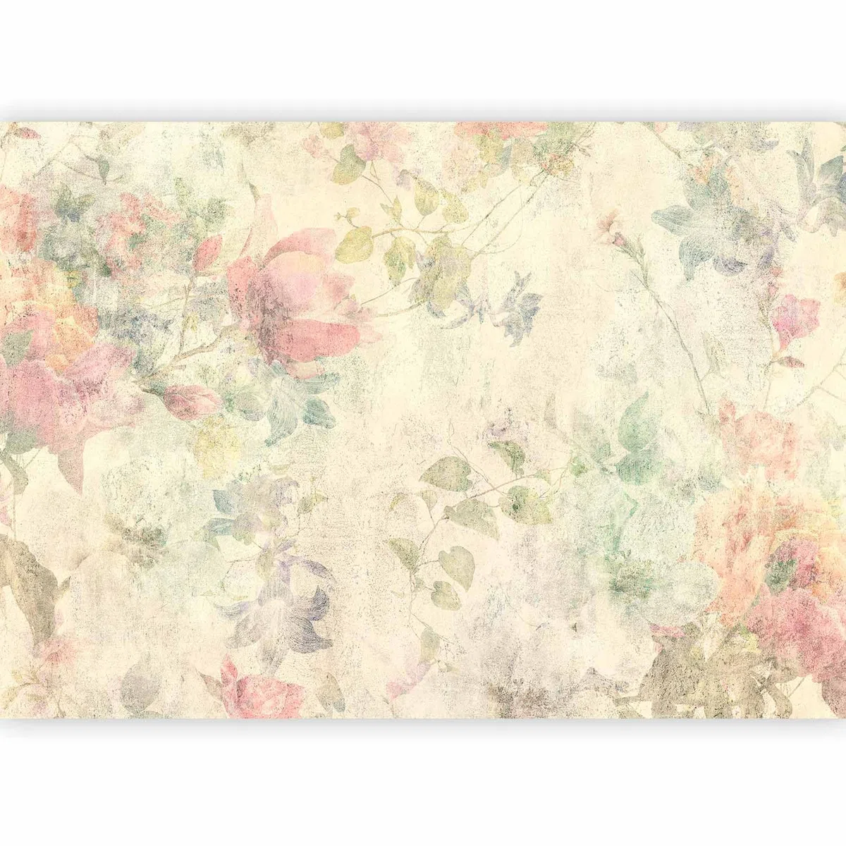 murando - Carta da Parati Adesiva Retro Fiori 343x256 cm Fotomurali Adesivi Murali Rivestimento Parete Moderna per Pareti Adesiva Muro Decorativo Fotomurale Soggiorno Botanica Natura