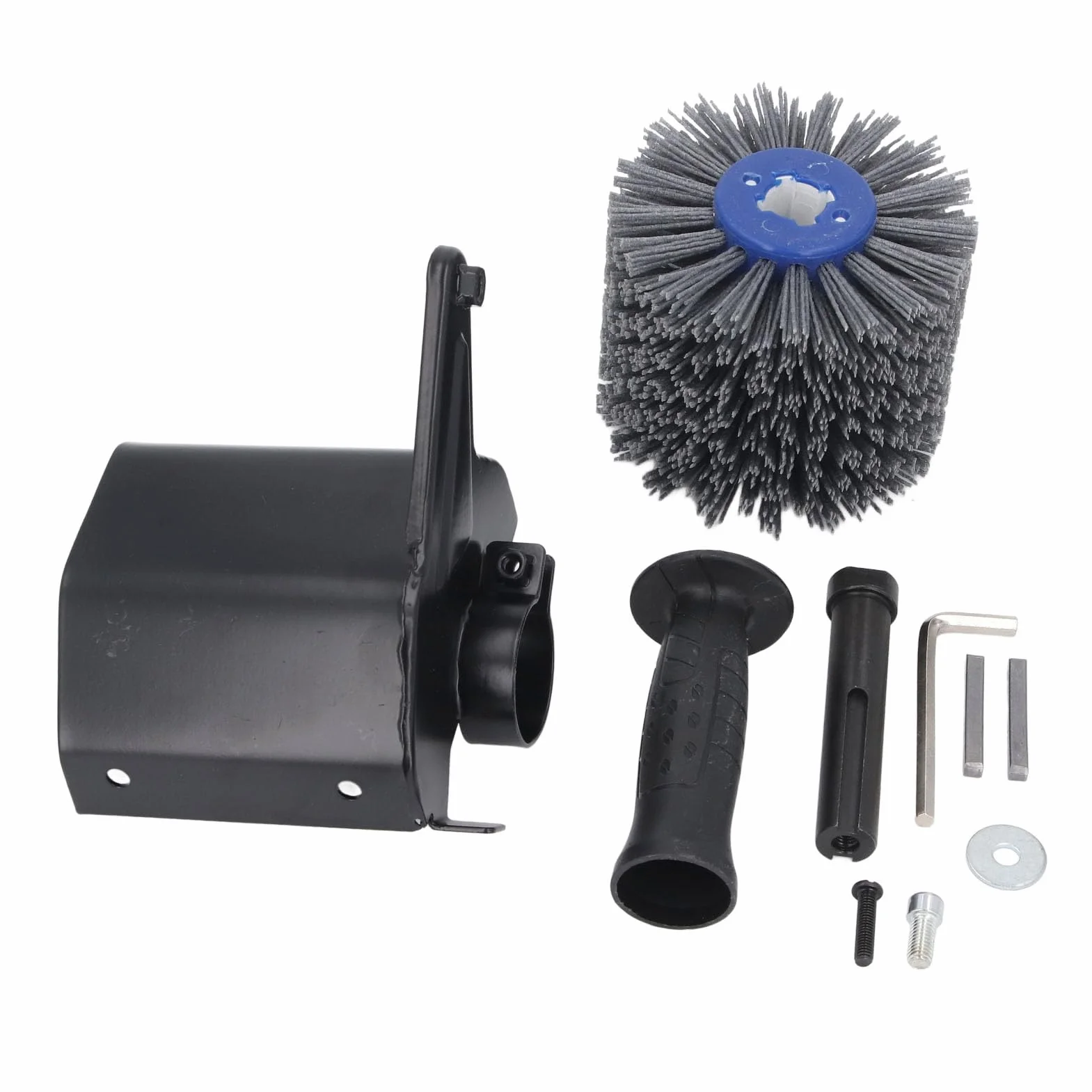 KIMISS Kit di Conversione della Smerigliatrice Angolare Al Meritatore - M14 Attacco a Disegno a Filo Multifunzionale con Manico, Ruota e Accessori per Lucidatura in Legno e Metallo