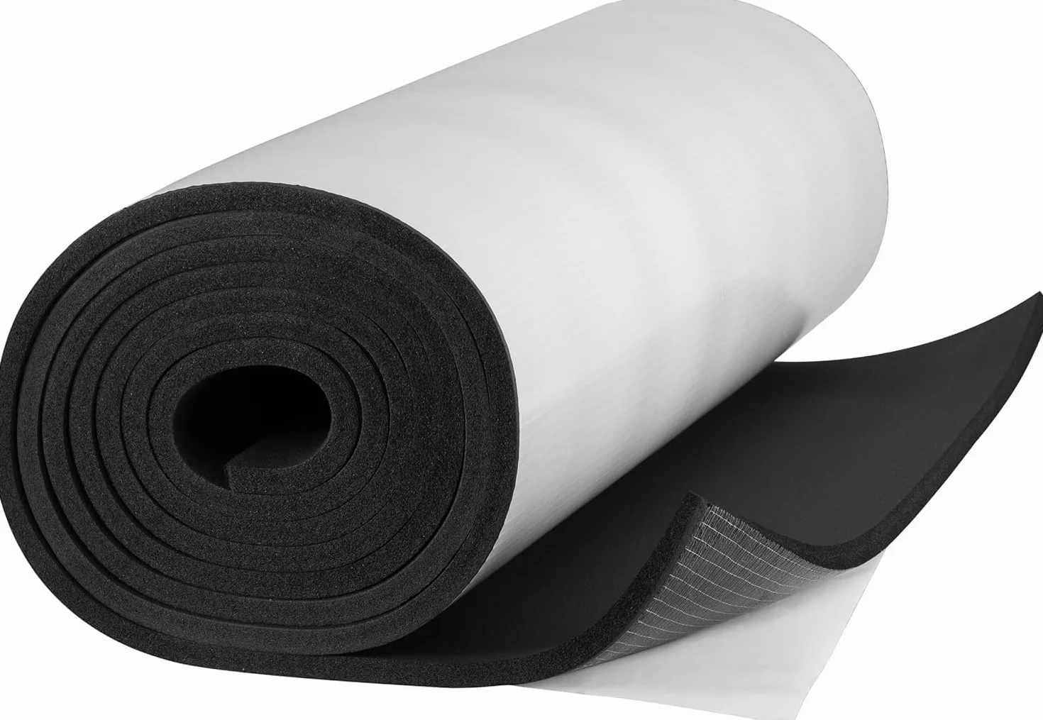 ArmaFlex HOME - Tappetino isolante autoadesivo, 10 mm, 5 m x 1 m, in schiuma elastomerica flessibile per isolamento termico e acustico, per camper, barche, casa e fai da te, 10/19/25/32 mm