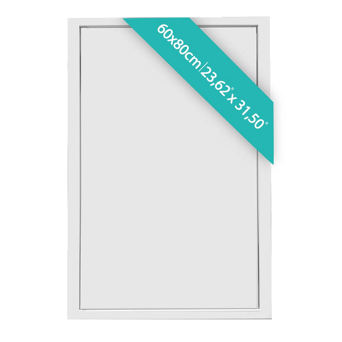 Sportello di Ispezione in Acciaio 600 x 800 mm con Chiusura Magnetica, Apertura Laterale Sinistra/Destra, Pannelli di Accesso per Contatore dell'Acqua, Soffitto, Vasca e Scatole per Fusibili