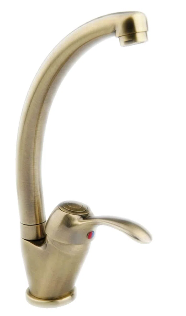 Idro Bric J42137 Mix Lavello Bocca Alta Distri Vecchio Ottone