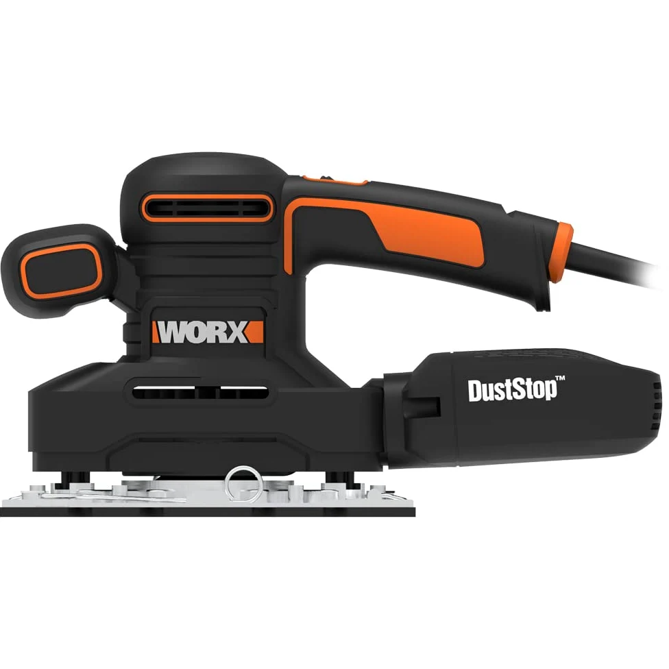 Worx WX641 Levigatrice Orbitale, 250 W, 220 V, Nero