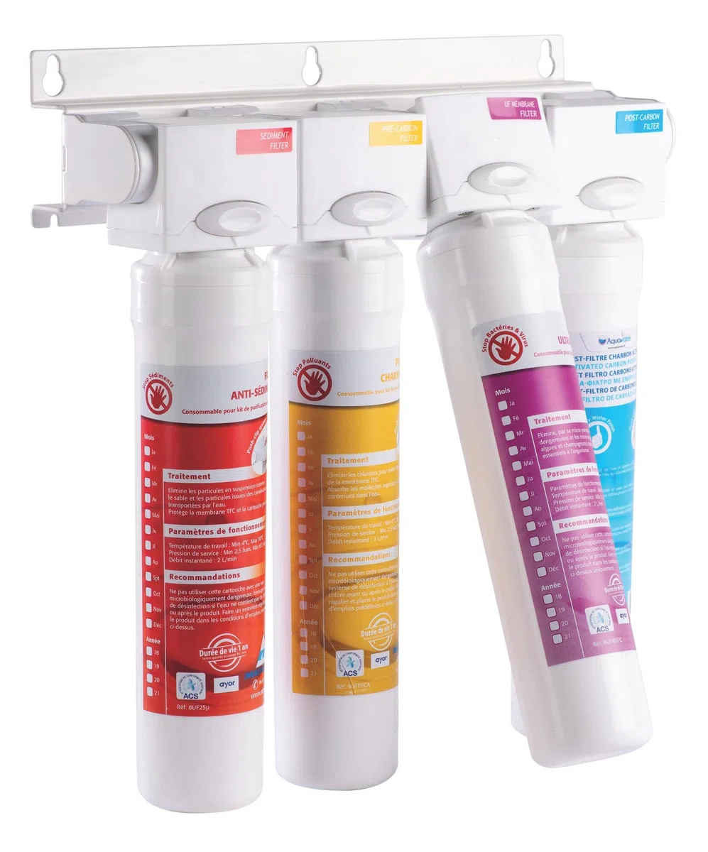 AQUAWATER - 105740 - Filtration Water of Beverage - Aqua Ultrapur Refills Kit - Sistema di filtrazione ultra sotto lavello