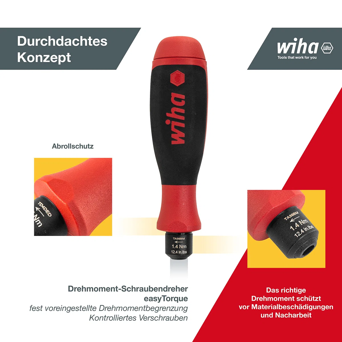 Destornillador dinamométrico easyTorque 292 easyTorque 1,4 Nm; easyTorque Variante 2
