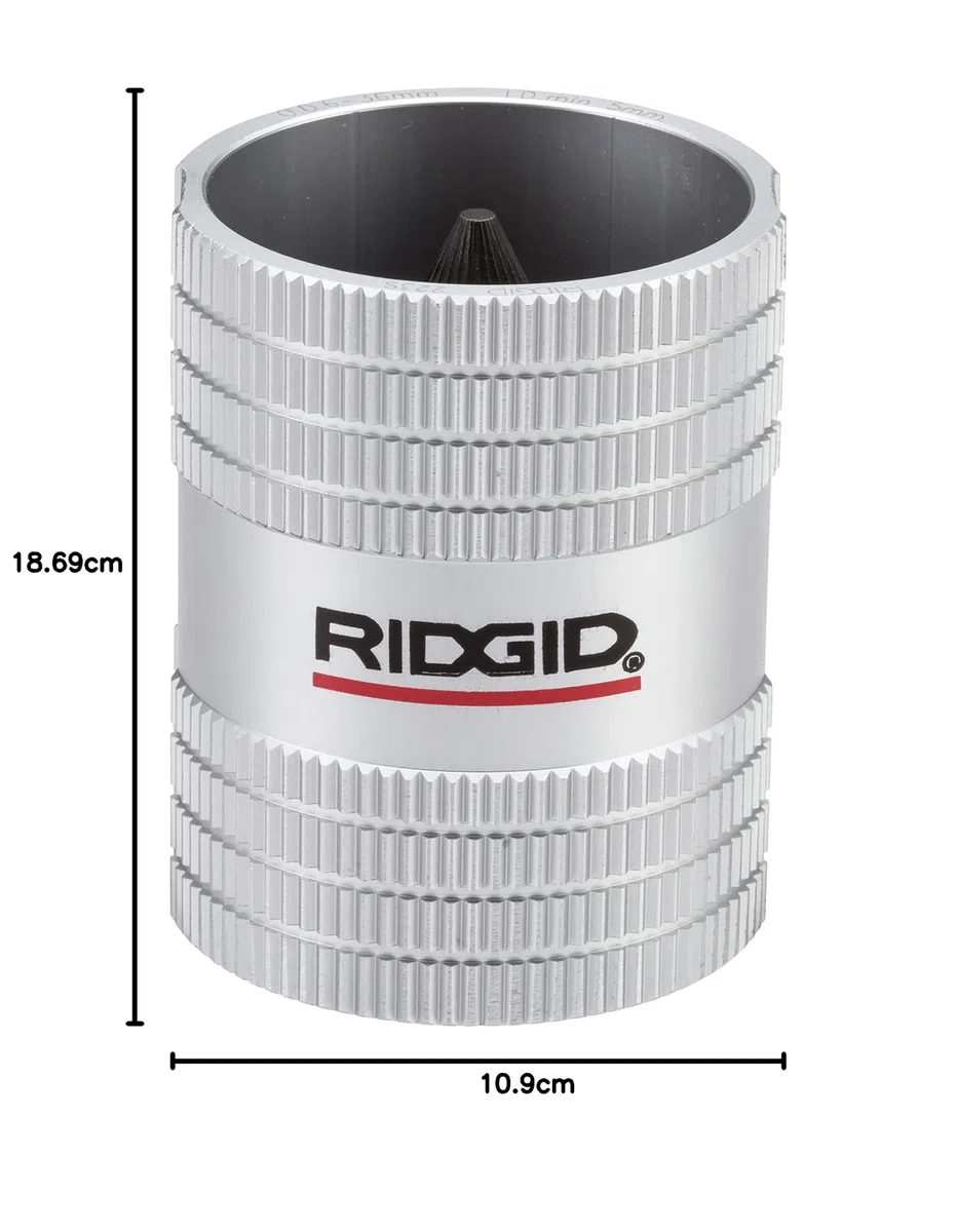 RIDGID 29983 Alesatore per tubi in acciaio inox modello 223S, alesatore interno/esterno da 6 mm a 36 mm