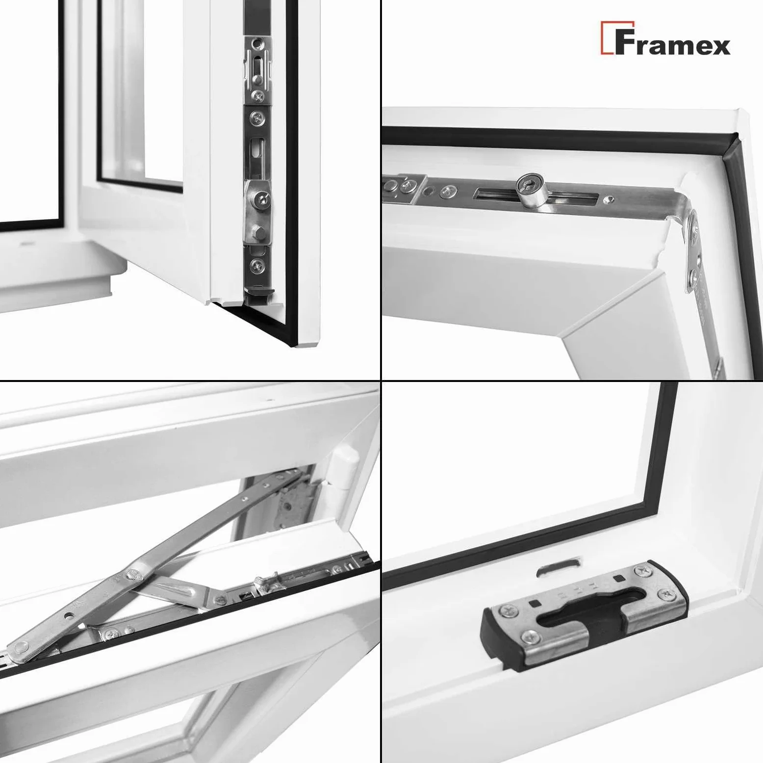 Finestra per cantina in plastica, finestra bianca, larghezza x altezza 40 x 80 cm (400 x 800 mm), vetro doppio (32 mm), ribaltabile, DIN destra - Premium - Tutte le dimensioni