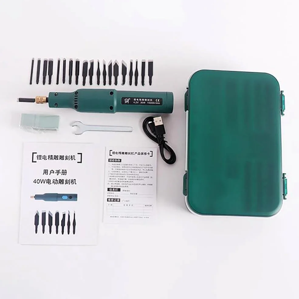 Macchina per Intagliare Elettrica Portatile, Mini Strumento per Trapano Elettrico Scalpello in Legno Coltello per Intaglio Elettrico per Intaglio di Precisione per La Lavorazione Del Legno