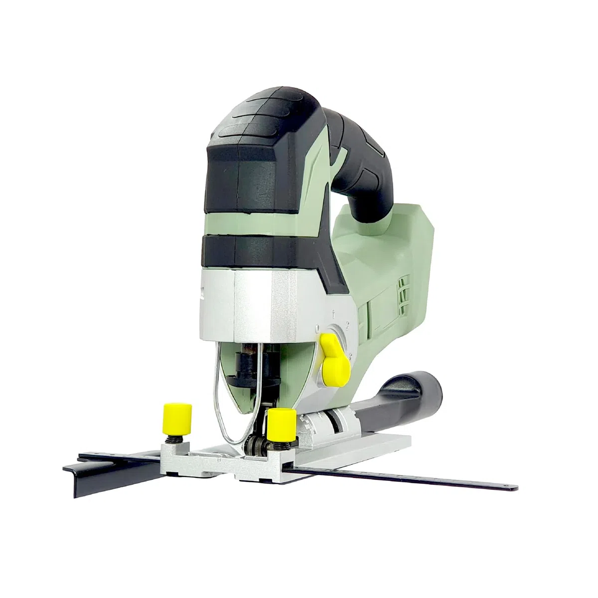 Seghetto Alternativo Pendolare 20V, con 2 Lame Incluse, Motore Bipolare, Telaio in Alluminio Ultraleggero, Angolo di Smusso 45°