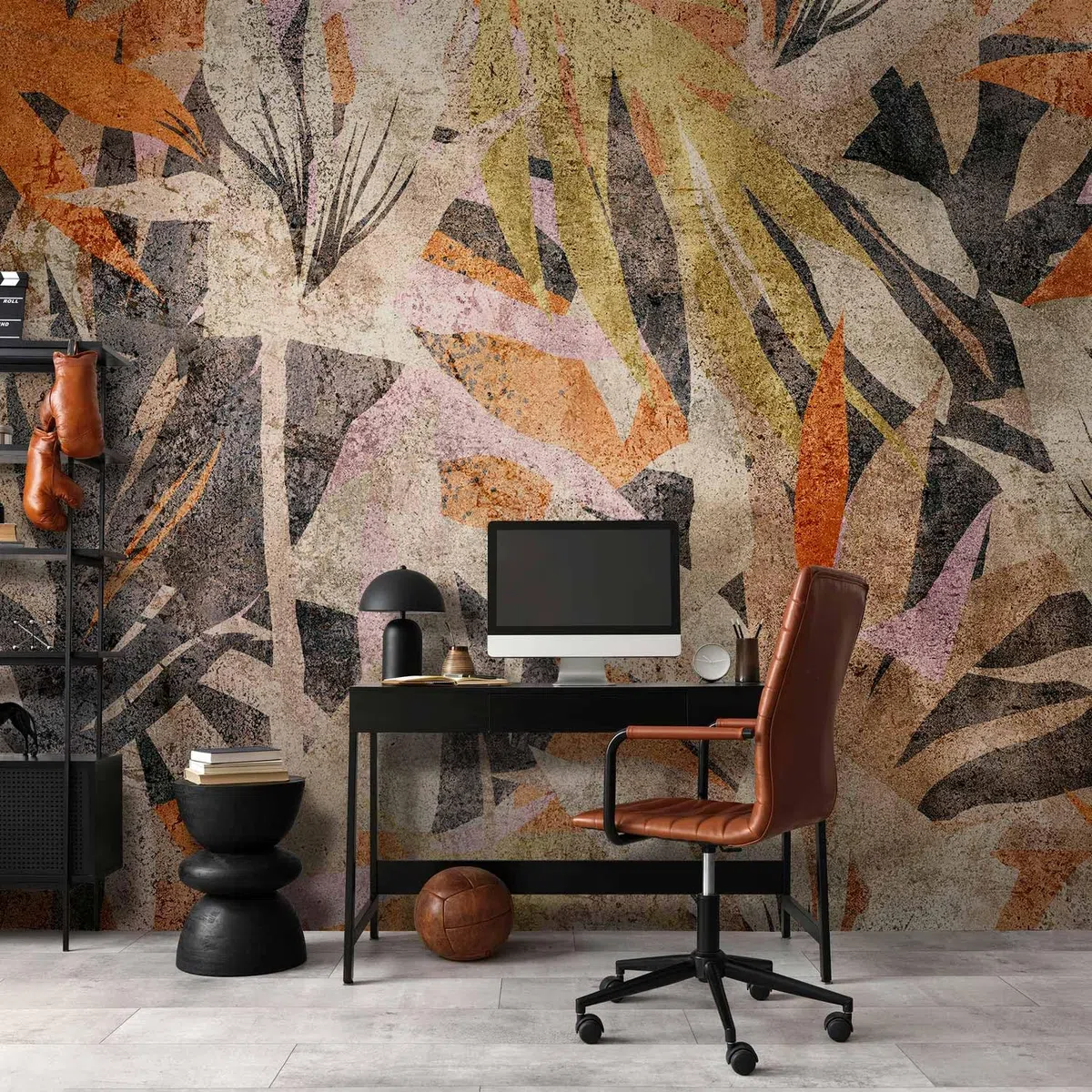 murando - Carta da Parati Adesiva Natura 392x280 cm Fotomurali Adesivi Murali Rivestimento Parete Moderna per Pareti Adesiva Muro Decorativo Fotomurale Soggiorno Botanica Foglie Pianta Fiori