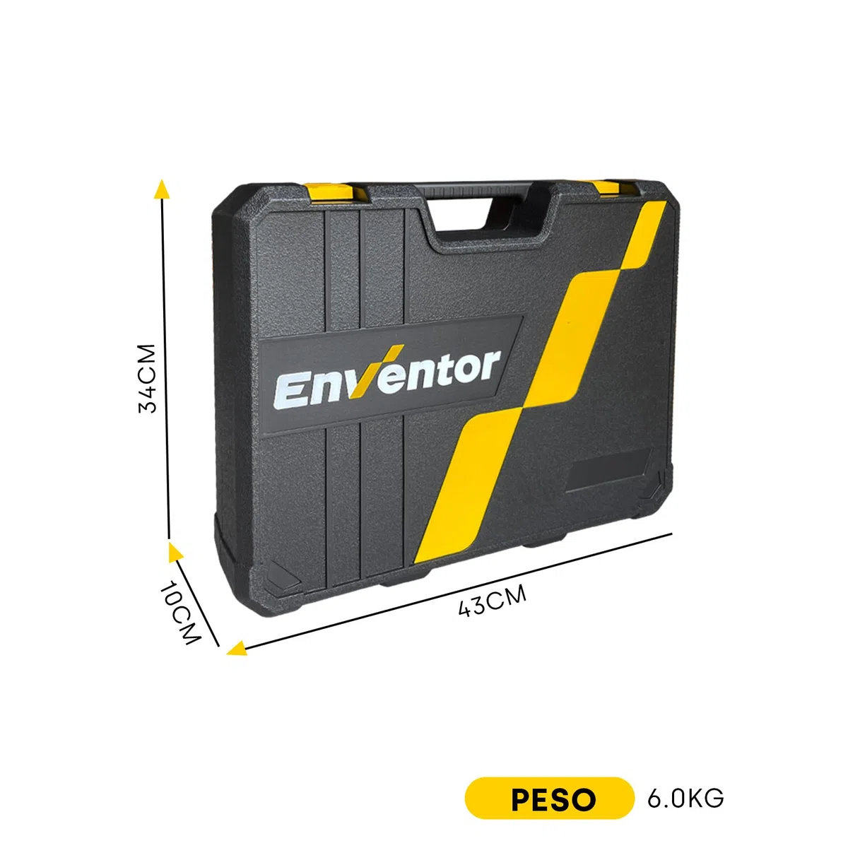 Enventor Cassetta Attrezzi Completa 280 Pezzi, Set Attrezzi da Lavoro con Set Cacciavite Chiavi a Chiavi a Bussola, Valigetta Attrezzi Completa Riparazioni e Progetti Domestici Generali