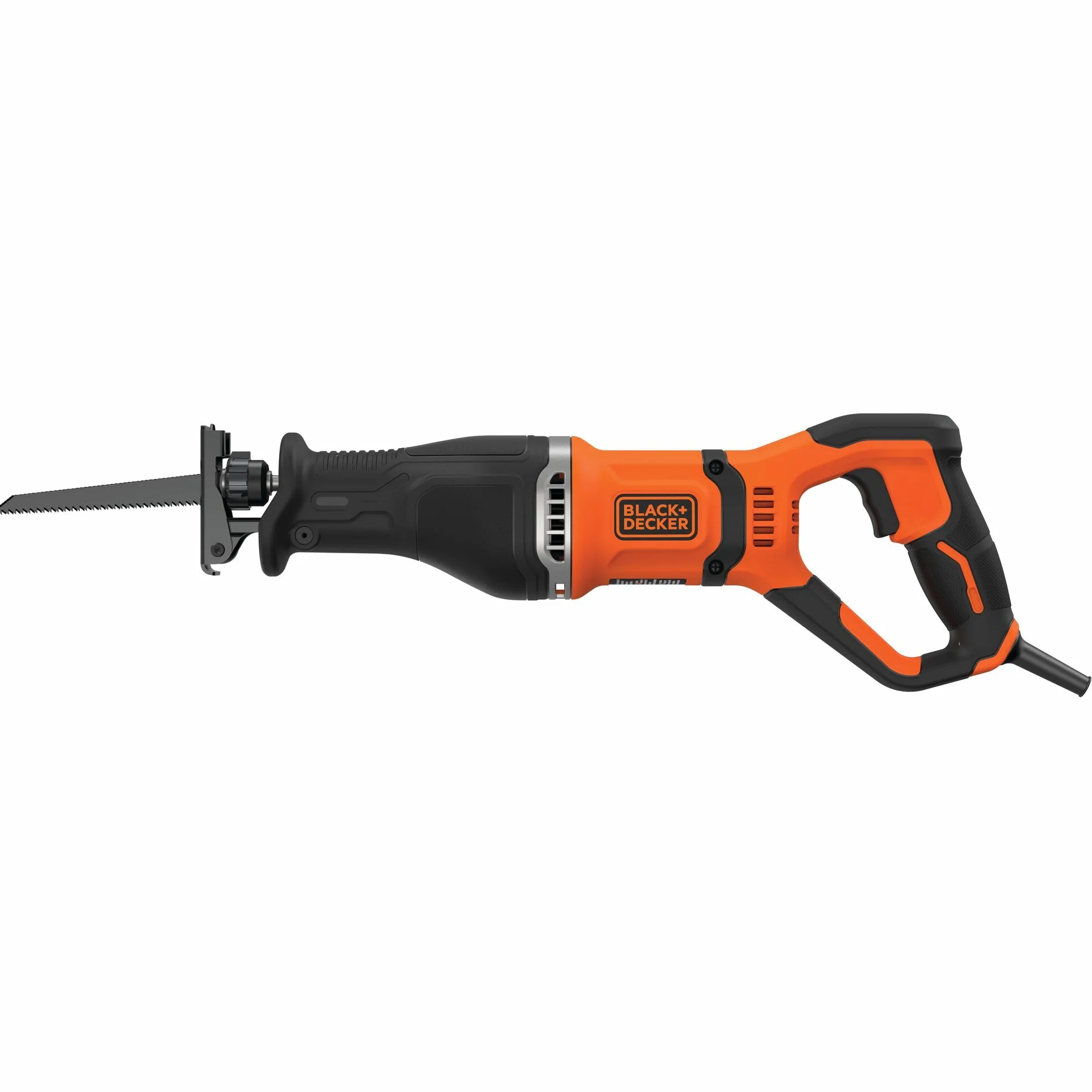 BLACK+DECKER SEGA A GATTUCCIO A FILO 750W Velocità variabile 0-2800 corse/min; Lunghezza corsa lama 20mm. In dotazione: 2 lame (1x legno, 1x metallo) BES301-QS