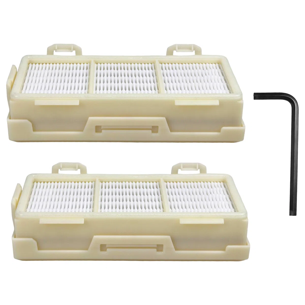 vhbw 4x Filtro HEPA compatibile con Dyson Airblade V HU02, AB12 asciugatore per mani - H13, giallo
