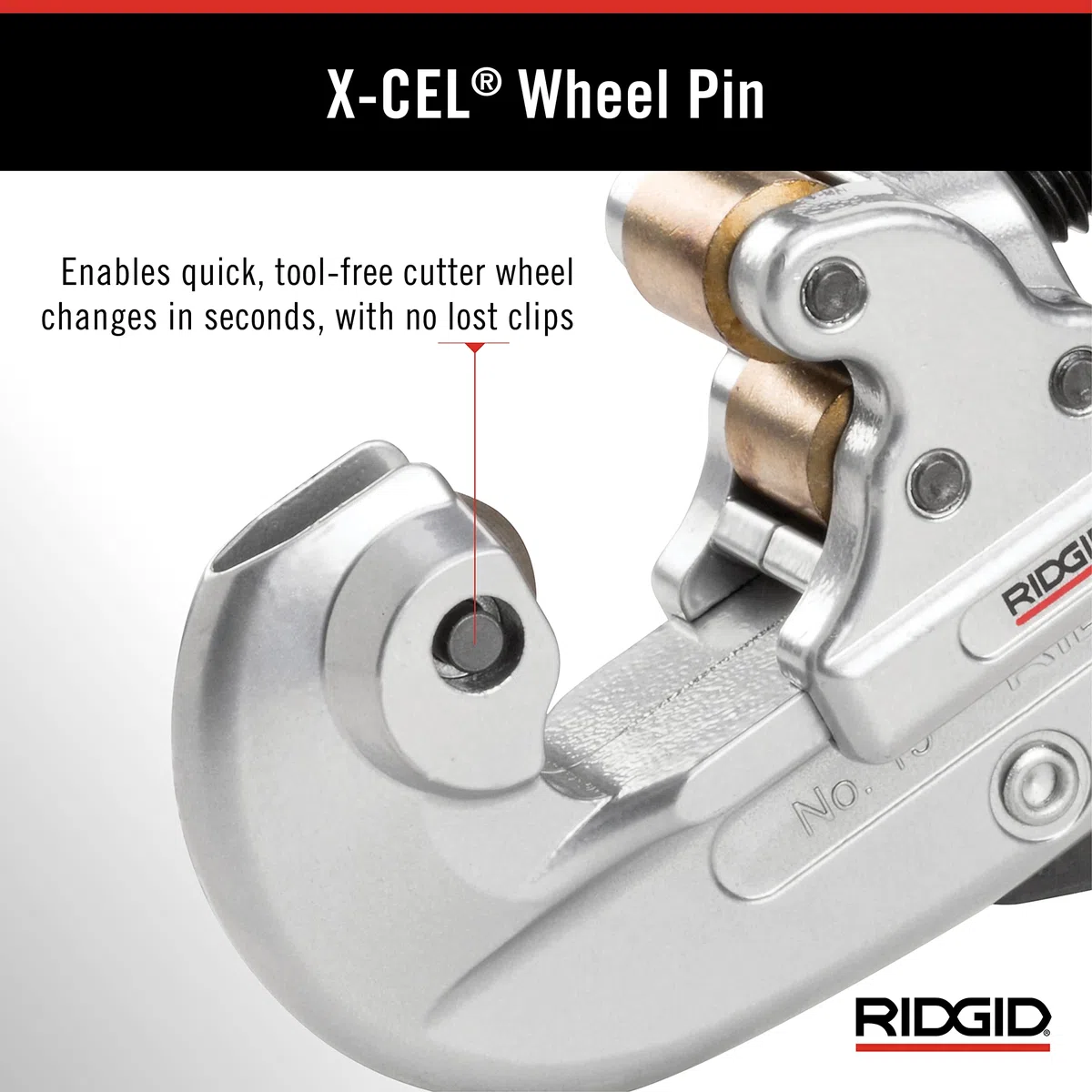 RIDGID 32920 Modello 15 Tagliatubi con Avanzamento a Vite, Capacità 5-28 mm