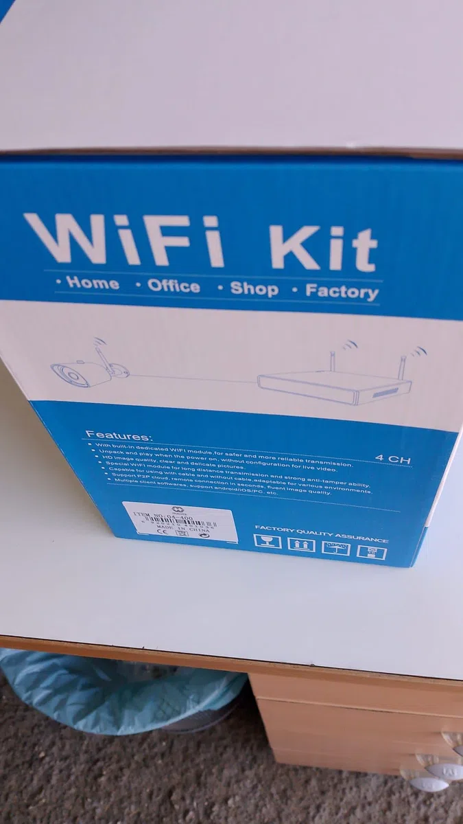 Kit Videosorveglianza Wireless Full HD 4 Telecamere WiFi Remoto IP 5G NVR LAN Generico