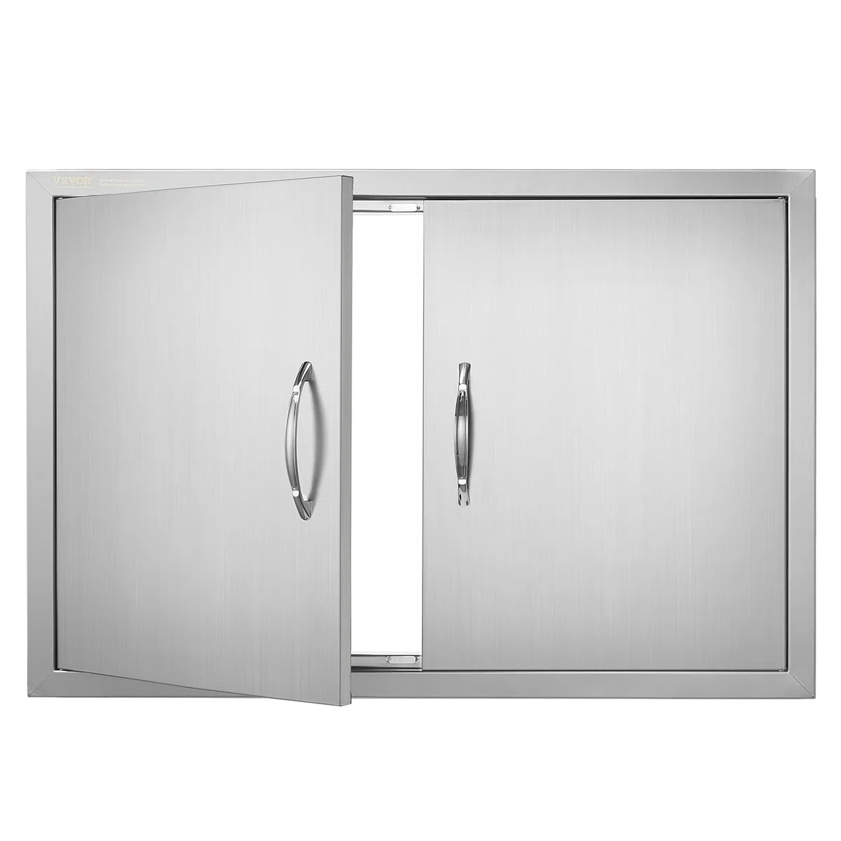 Mophorn Porte da Cucina da Esterno da 33x22 Pollici, BBQ Island Door con 2 Porte, Porta in Acciaio Inox Doppia, Le Porte della Cucina per Barbecue alle Condizioni Meteorologiche