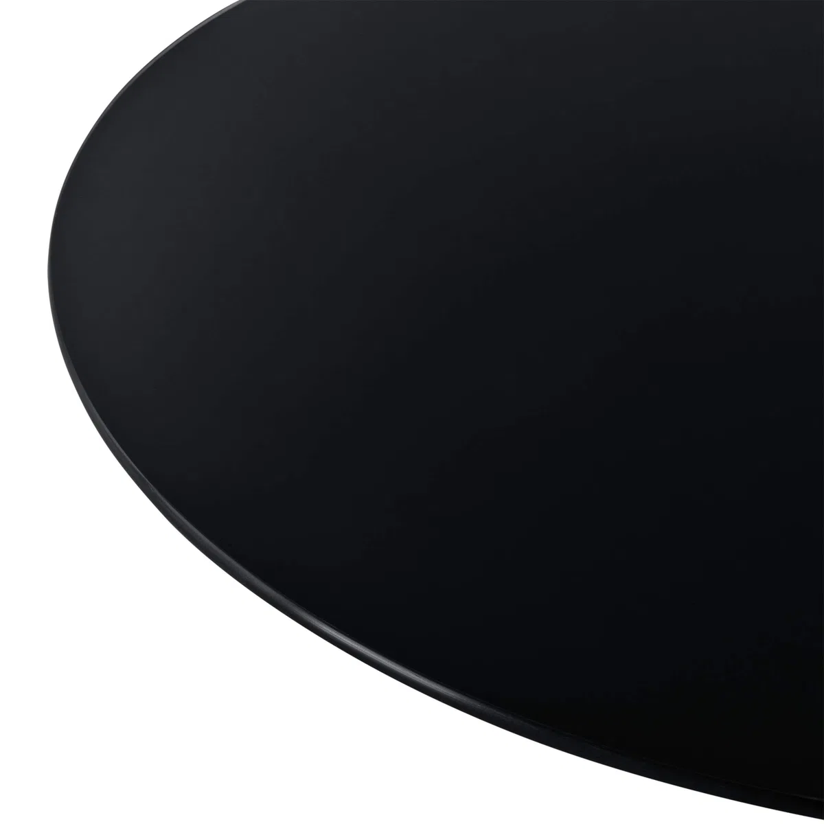 [neu.haus] Piano Rotondo Ø 800 mm in Vetro Temperato ESG per Tavoli Mobili 'Fai da Te' Lastra Protezione Pavimento per Stufa e Caminetto - Nero