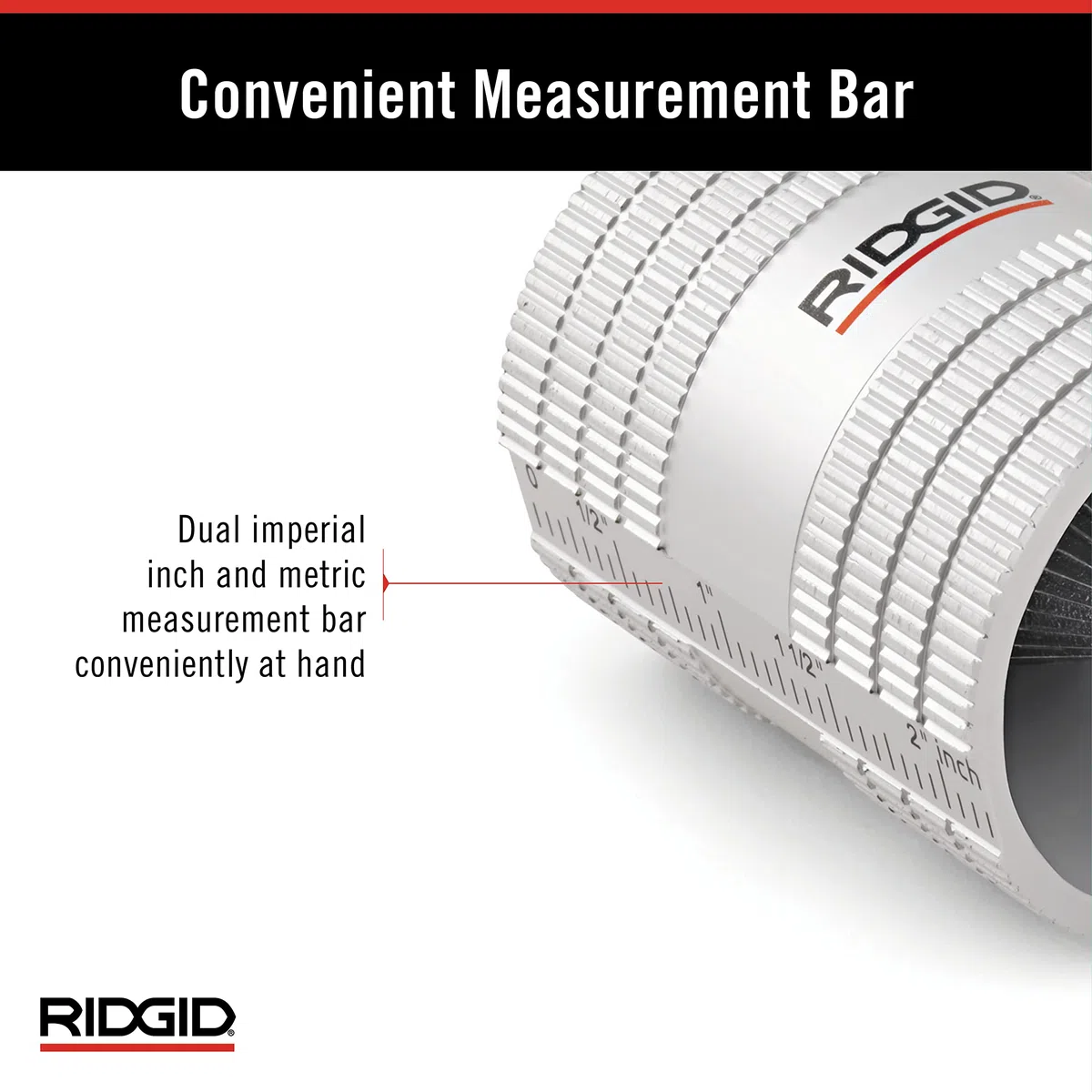 RIDGID 29983 Alesatore per tubi in acciaio inox modello 223S, alesatore interno/esterno da 6 mm a 36 mm