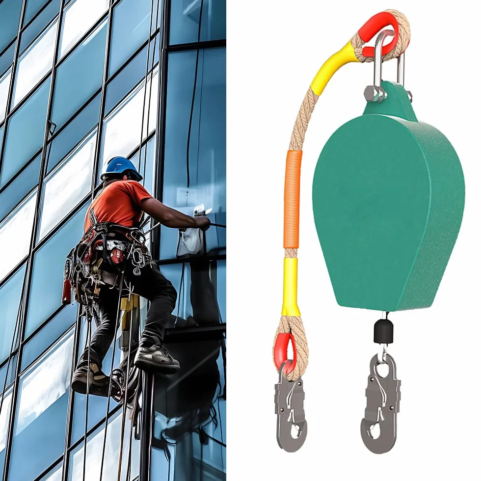 Dispositivo di sicurezza dell'altezza, 10 m, dispositivo di protezione anticaduta, retrattile con gancio, dispositivo di raccolta, protezione anticaduta, dispositivo di sicurezza retrattile per