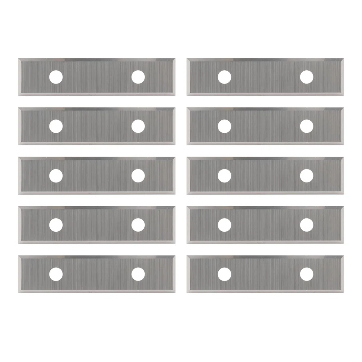 4 taglienti di taglio reversibile, lama intercambiabile, in metallo duro, spessore 1,5 mm, 10 lame di ricambio, 12 x 50 x 1,5 mm, per piastre reversibili, frese a filo (come ricambio)
