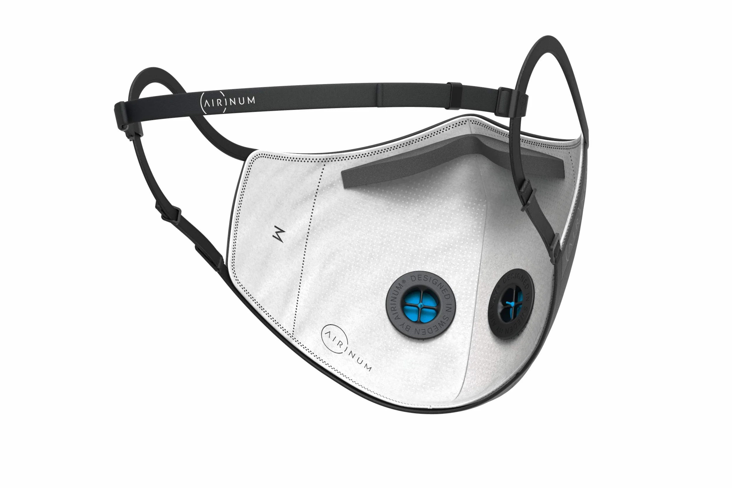 Airinum Urban Air Mask 2.0 - Onyx Black S | Maschera di Protezione Respiratoria Riutilizzabile e Regolabile, Che Protegge Contro L’inquinamento, lo Smog, gli Allergeni e i Batteri