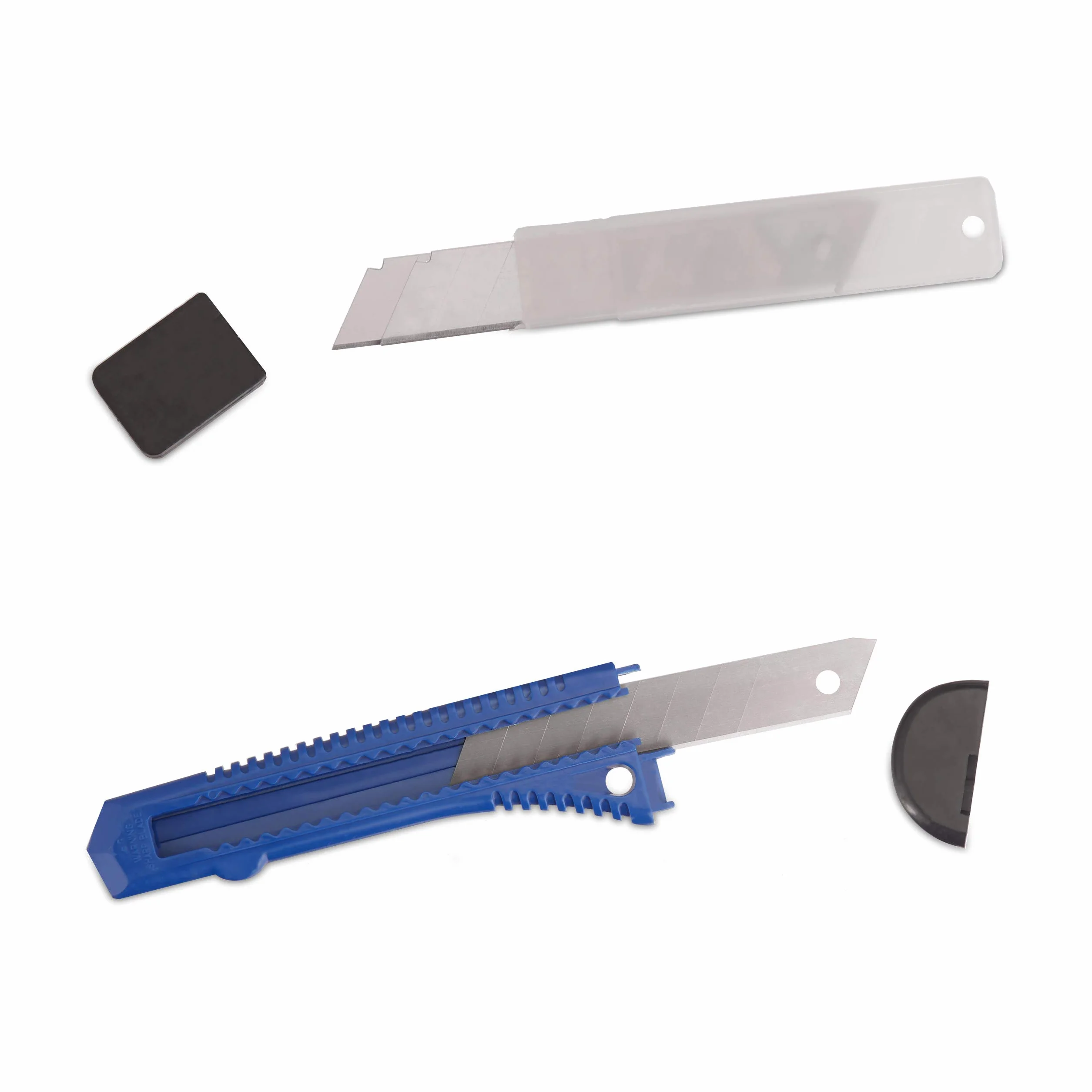 Relaxdays Set da 1200 Lame di Ricambio per Taglierino 7 Punti di Rottura Affilate 18 mm in Acciaio al Carbonio, Argento