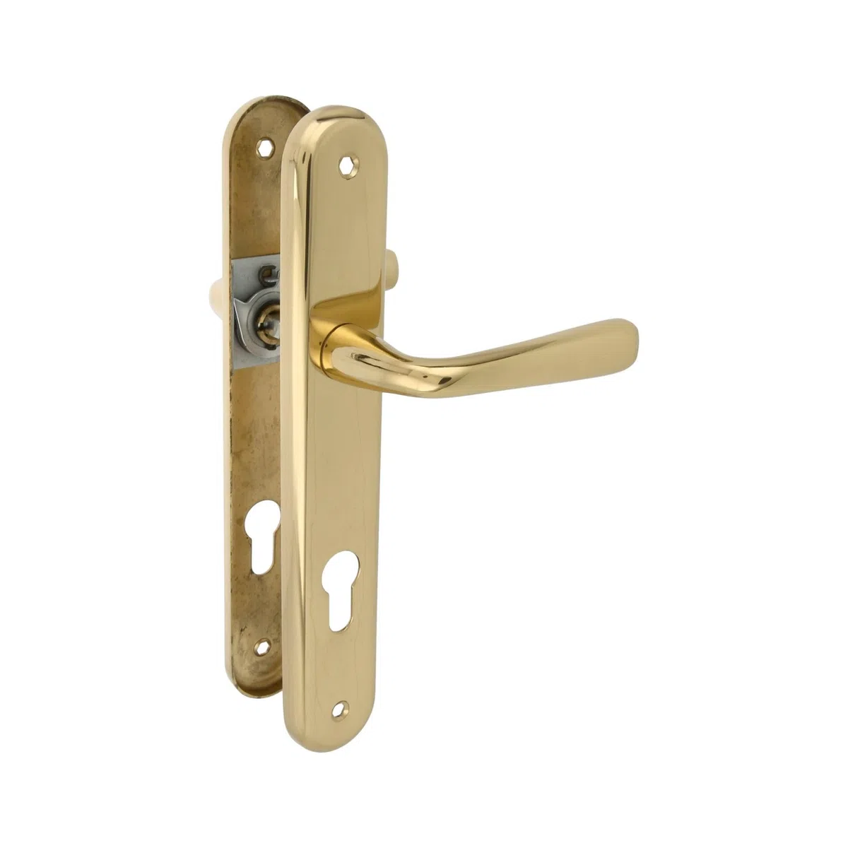 Amig - Set di Maniglie in Ottone - Modello 252 - Misura: 250 x 40 mm - Quadrato 8 mm - Finitura: Lucido