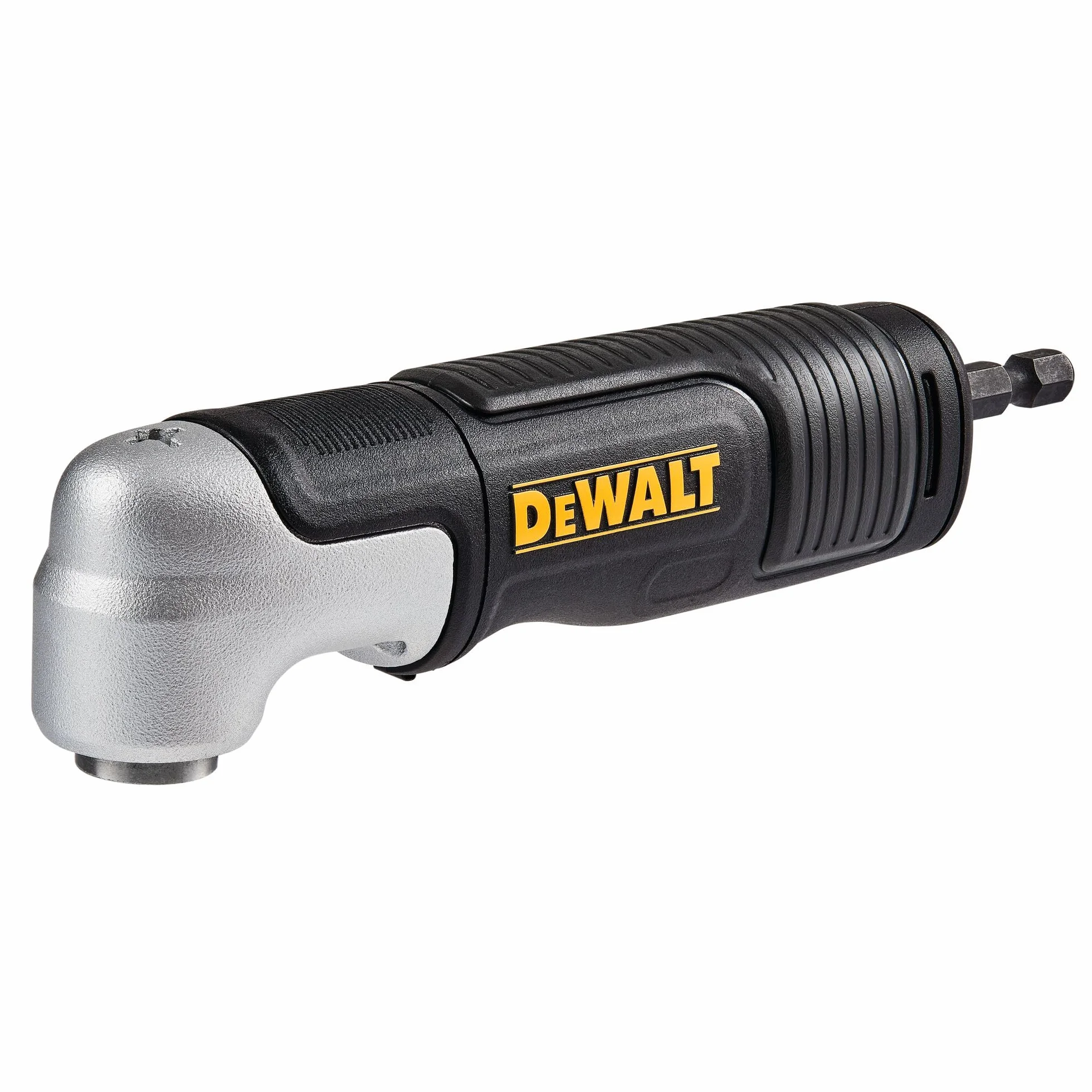 DEWALT Adattatore per trapano ad angolo retto, FlexTorq, sistema 4 in 1, compatto, albero flessibile dritto, 30,5 cm (DWAMRASETFT)